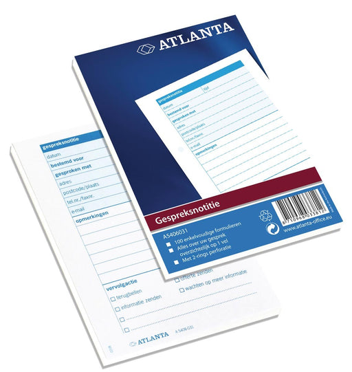 Atlanta door Jalema gespreksnotities ft 14,8 x 10,5 cm (A6) - OfficeTown