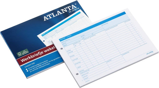 Atlanta werkbriefjes week A5 - blok van 50 blad - OfficeTown