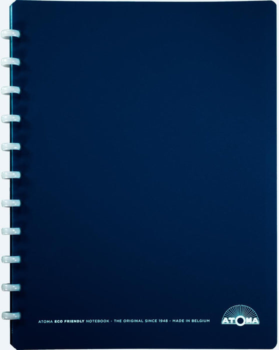 Atoma Eco schrift, ft A4 +, 120 bladzijden, geruit 5 mm, met 6 tabbladen en 5 showtassen, assorti - OfficeTown