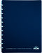 Atoma Eco schrift, ft A4 +, 120 bladzijden, geruit 5 mm, met 6 tabbladen en 5 showtassen, assorti - OfficeTown