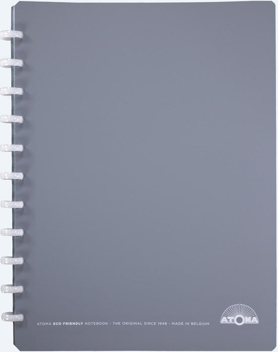 Atoma Eco schrift, ft A4 +, 120 bladzijden, geruit 5 mm, met 6 tabbladen en 5 showtassen, assorti - OfficeTown
