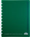 Atoma Eco schrift, ft A4 +, 120 bladzijden, geruit 5 mm, met 6 tabbladen en 5 showtassen, assorti - OfficeTown
