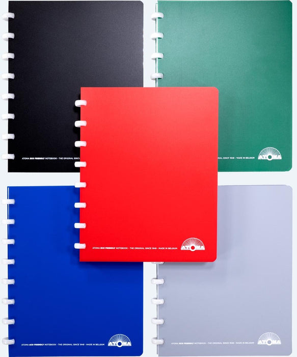 Atoma Eco schrift, ft A5, 144 bladzijden, gelijnd, geassorteerde kleuren - OfficeTown