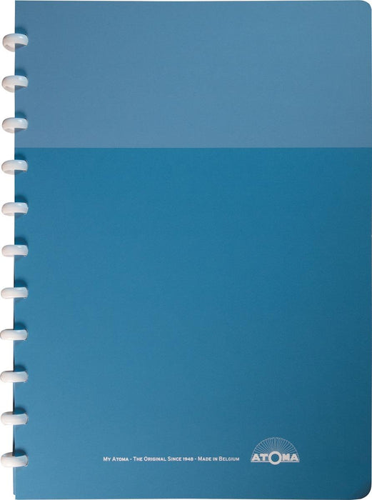 Atoma My Creative schrift met commercieel geruit papier, A4 formaat, 2 pochettes, 144 pagina's, assorti kleuren 10 stuks - OfficeTown