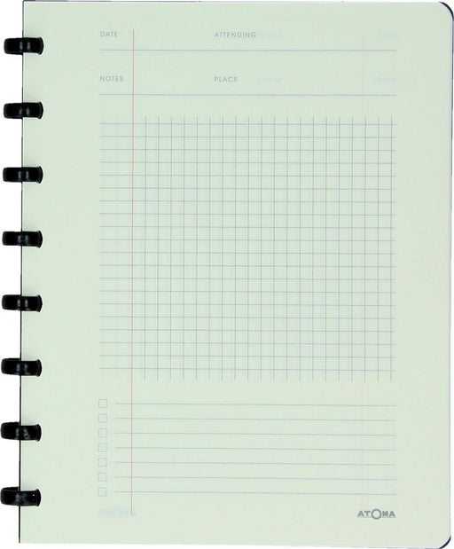 Atoma notitieboek, ft A5, zwart, geruit 5mm - OfficeTown
