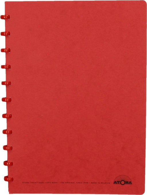 Atoma schrift, ft A4, 144 bladzijden, geruit 5 mm, rood - OfficeTown