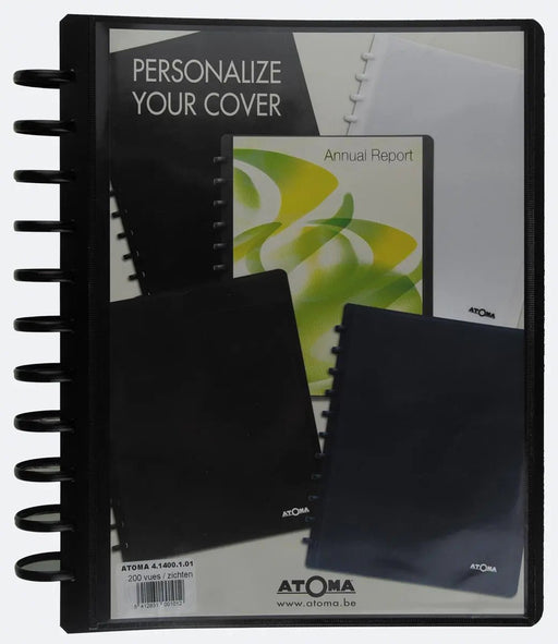 Atoma showalbum met 100 verwisselbare tassen en personaliseerbare kaft - OfficeTown