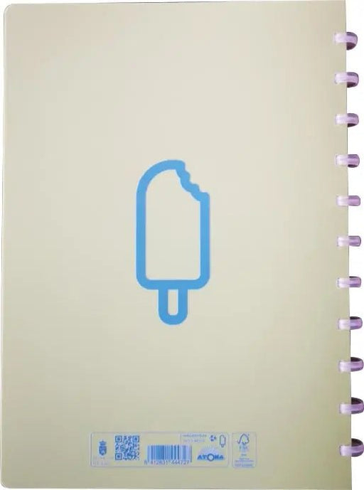 Atoma Sorbet schrift, ft A5, 144 bladzijden, commercieel geruit, groen - OfficeTown