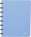 Atoma Trendy notitieboek, A5 formaat, 144 pagina's, geruit 5 mm, transparant blauw - OfficeTown