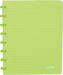 Atoma Trendy notitieboek, A5 - formaat, 144 pagina's, geruit 5 mm, transparant groen - OfficeTown