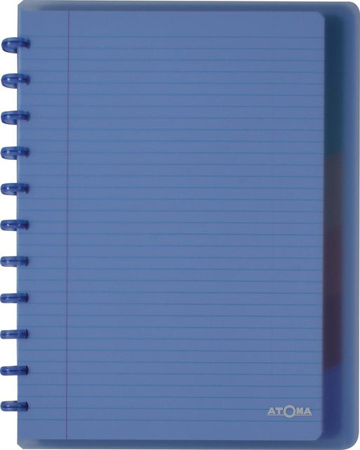 Atoma Trendy notitieboek met A4+ formaat, 120 pagina's, gelinieerd, met 6 tabbladen en 5 showtassen, in geassorteerde kleuren - OfficeTown