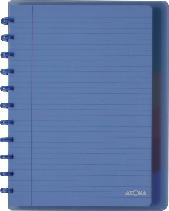 Atoma Trendy notitieboek met A4+ formaat, 120 pagina's, gelinieerd, met 6 tabbladen en 5 showtassen, in geassorteerde kleuren - OfficeTown