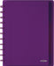 Atoma Trendy notitieboek met A4+ formaat, 120 pagina's, gelinieerd, met 6 tabbladen en 5 showtassen, in geassorteerde kleuren - OfficeTown