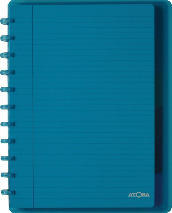 Atoma Trendy notitieboek met A4+ formaat, 120 pagina's, gelinieerd, met 6 tabbladen en 5 showtassen, in geassorteerde kleuren - OfficeTown