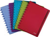 Atoma Trendy notitieboek met A4+ formaat, 120 pagina's, gelinieerd, met 6 tabbladen en 5 showtassen, in geassorteerde kleuren - OfficeTown