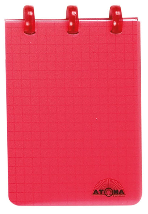 Atoma Trendy notitieboekje, ft A7, 120 bladzijden, PP, geruit 5 mm, geassorteerde kleuren 36 stuks - OfficeTown