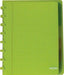 Atoma Trendy schrift A5+, 120 pagina's, geruit 5 mm, met 6 tabbladen, in diverse kleuren - OfficeTown