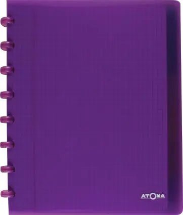 Atoma Trendy schrift A5+, 120 pagina's, geruit 5 mm, met 6 tabbladen, in diverse kleuren - OfficeTown