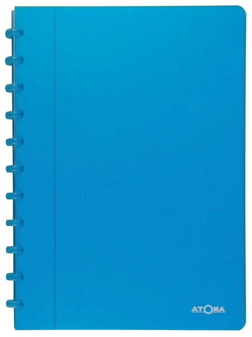 Atoma Trendy schrift, ft A4, 144 bladzijden, commercieel geruit, transparant turkoois - OfficeTown