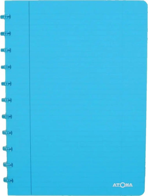 Atoma Trendy schrift, ft A4, 144 bladzijden, gelijnd, transparant turkoois - OfficeTown