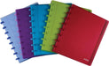 Atoma Trendy schrift, ft A5+, 120 bladzijden, commercieel geruit, met 6 tabbladen, in geassorteerde kleur - OfficeTown