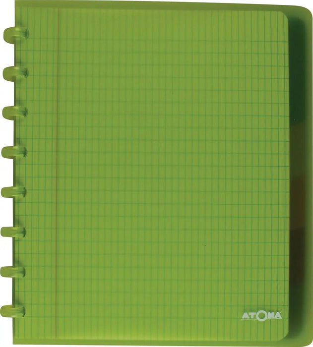 Atoma Trendy schrift, ft A5+, 120 bladzijden, commercieel geruit, met 6 tabbladen, in geassorteerde kleur - OfficeTown