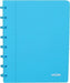 Atoma Trendy schrift, ft A5, 144 bladzijden, commercieel geruit, transparant turkoois - OfficeTown