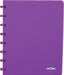 Atoma Trendy schrift, ft A5, 144 bladzijden, gelijnd, transparant paars - OfficeTown
