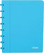 Atoma Trendy schrift, ft A5, 144 bladzijden, gelijnd, transparant turquoise - OfficeTown