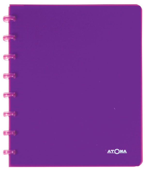 Atoma Trendy schrift, ft A5, 144 bladzijden, PP, gelijnd, geassorteerde kleuren 10 stuks - OfficeTown