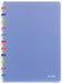 Atoma Tutti Frutti schrift, ft A4, 144 bladzijden, gelijnd, transparant blauw - OfficeTown