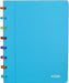 Atoma Tutti Frutti schrift, ft A5, 144 bladzijden, geruit 5 mm, transparant turkoois - OfficeTown