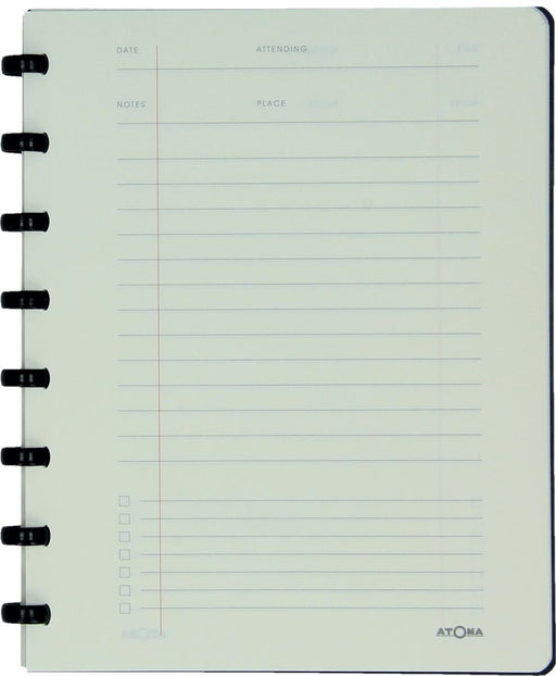 Atoma vergaderboek, formaat A5, zwart, gelinieerd - OfficeTown