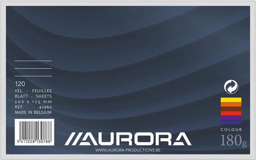 Aurora gekleurde systeemkaarten Ficolor - Assortiment van 120 stuks - OfficeTown