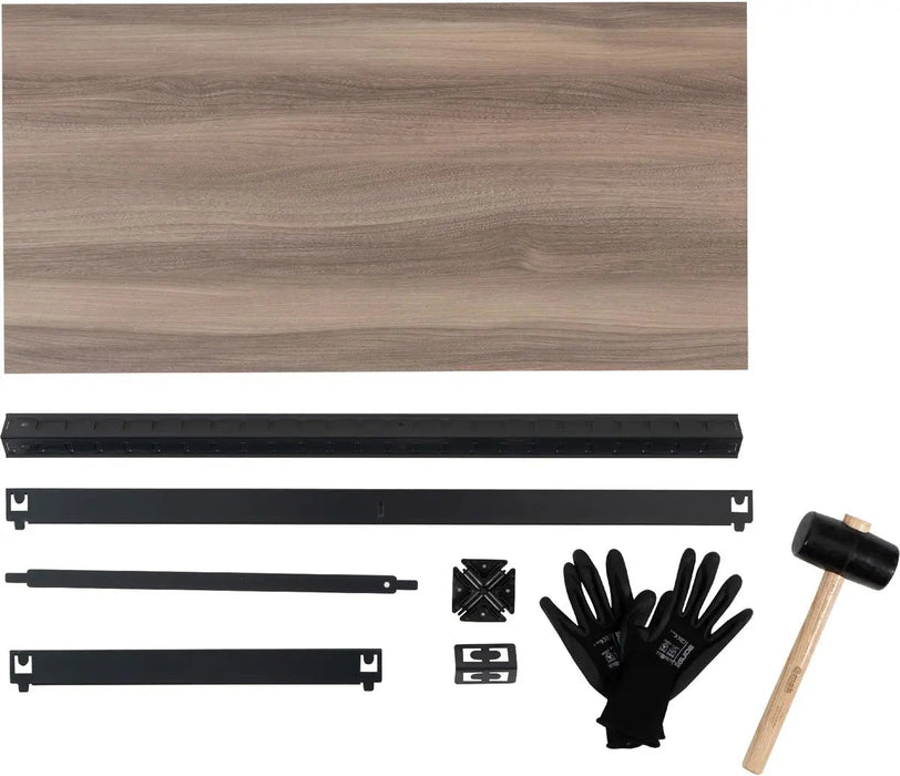 Avasco rek Home maxi, ft 176 x 90 x 45 cm, 5 legborden, metaal, zwart met verstelbare legborden - OfficeTown