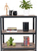 Avasco rek Home tafel, 88 x 90 x 45 cm, 3 legplanken, van metaal, zwart - OfficeTown