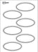 Avery Familie ovale oplosbare labels, afmeting 5,5 x 3 cm, ophangbare case met 18 labels - OfficeTown