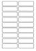 Avery Family kledinglabels, 4,5 x 1,3 cm, wit, set van 36 labels in een ophangbare etui - OfficeTown