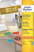 Avery gekleurde etiketten ft 38,1 x 21,2 mm (b x h), afneembaar, blauw, 1300 stuks, 65 per blad - OfficeTown