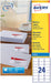 Avery J8159 - 10 adresetiketten ft 63,5 x 33,9 mm (b x h), 240 etiketten, wit - OfficeTown