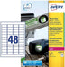 Avery L4778 - 20 ultrasterke etiketten, 960 stuks, wit - OfficeTown