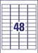 Avery L6145 - 20 NoPeel etiketten ft 45,7 x 25,4 mm (b x h), 800 etiketten, wit - OfficeTown