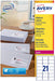Avery L7160, Adresstickers, Laser, Ultragrip, wit, 250 vellen, 21 per vel, 63,5 x 38,1 mm - OfficeTown