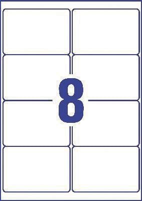 Avery L7565 - 25 verzendetiketten ft 99,1 x 67,7 mm (b x h), 200 etiketten, transparant - OfficeTown