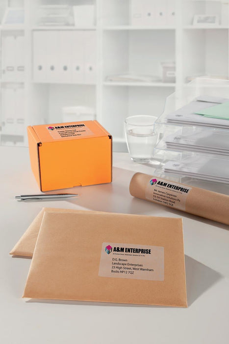 Avery L7567 - 25 verzendetiketten ft 210 x 297 mm (b x h), 25 etiketten, transparant - OfficeTown