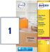 Avery L7567 - 25 verzendetiketten ft 210 x 297 mm (b x h), 25 etiketten, transparant - OfficeTown