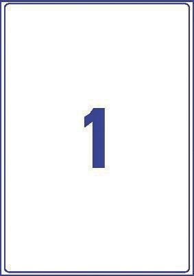 Avery L7567 - 25 verzendetiketten ft 210 x 297 mm (b x h), 25 etiketten, transparant - OfficeTown