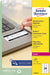 Avery Onverwijderbare etiketten met de afmetingen 63,5 x 33,9 mm, 24 etiketten per blad, 480 stuks, wit - OfficeTown