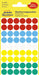 Avery Ronde etiketten, 12 mm diameter, in diverse kleuren, 270 stuks - OfficeTown