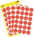 Avery Ronde etiketten 18 mm, rood, 96 stuks permanent papier - OfficeTown